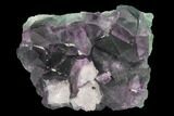 Purple-Green Octahedral Fluorite Crystal Cluster - Fluorescent! #149663-1
